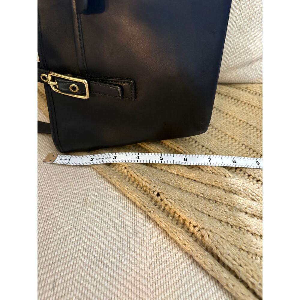 Vintage Coach Legacy Mini Market Tote 9846 Black Leather - Picture 11 of 12